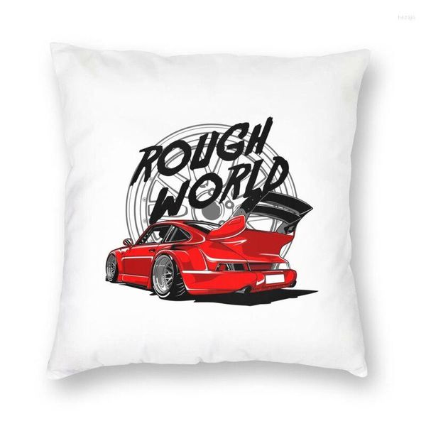 Pillow Sport Car Cartoon Capa Decoração de casa Rough Mundial Dado Caso de lendas do elenco para a sala de estar Double Side