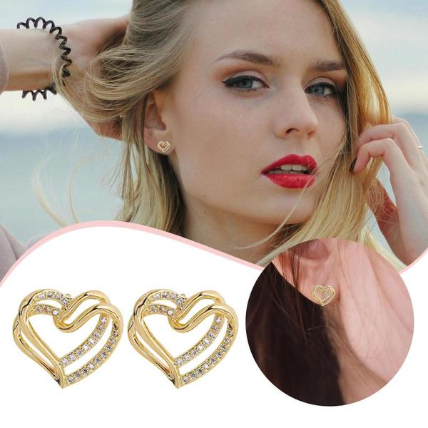 Çember Küpeler Tek Piercing Diamond Stud için Çift Değil Kadınlar Basit Moda Mizaç