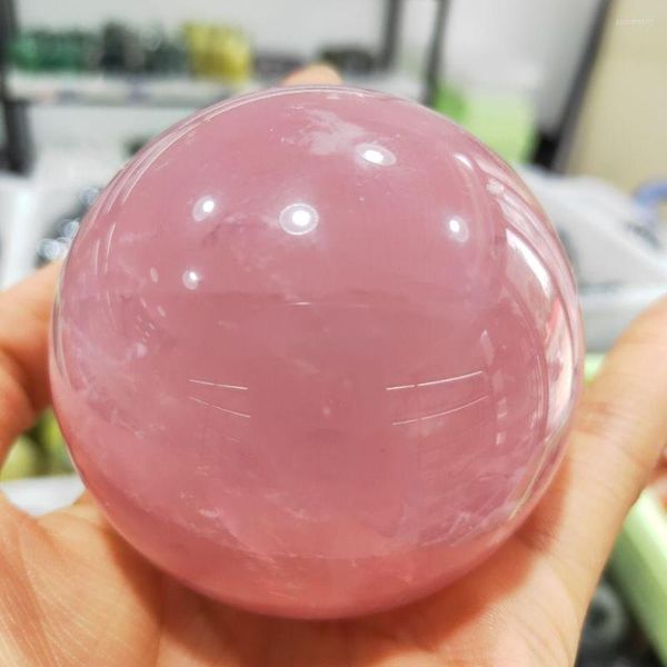 Декоративные фигурки натуральный розовый порошок хрустальный шарик розовый Quartz Sphere Healying