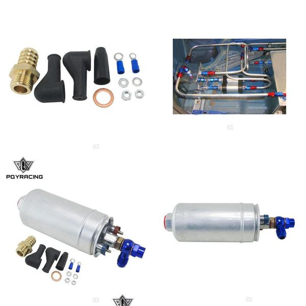 Bomba de combust￭vel PQY Racing de alta qualidade externa 044 OEM0580 254 Pobre 300lph Add adaptador ajuste pqyfpb044addfk045baddfk047b entrega de queda dh29a