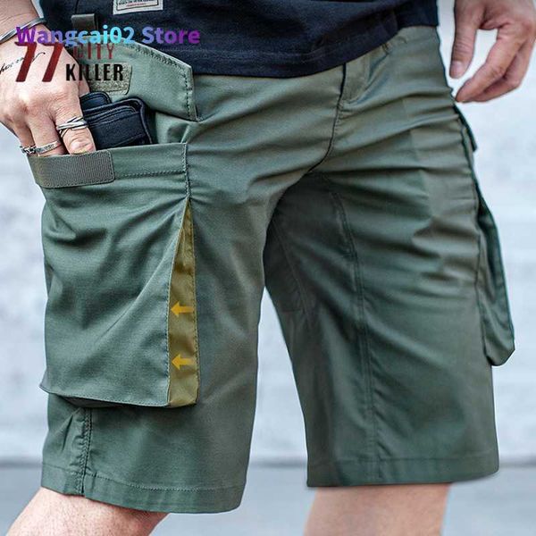 Pantaloncini da uomo Pantaloncini da uomo Pantaloni tattici militari estivi IX15s Sport da viaggio all'aperto Jogging Casual Allentato multitasche Cargo Ropa 022023H