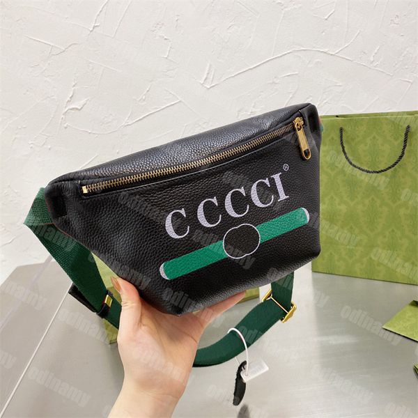 Fanny Pack Tasarımcı Moda Erkek Kemer Çantası Bel Can Torbaları Kadın Sevenler Serseri Çantası Deri 22cm Göğüs Paket