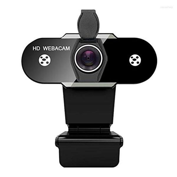 Webcam 1080p HD Drive livre com câmera de desktop de computador rotativa de microfone