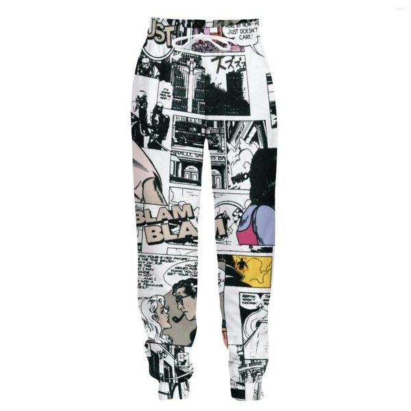 Мужские брюки Jumeast Casual Jogger Mens Pant Cartoon Anime Print Пятный спортивный костюм прямо для мужчин унисекс Sweat Antear