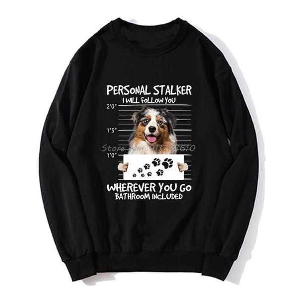 Camisetas masculinas Mãe australiana Pastor Australiano Presente de cachorro engraçado para ela, pai, mãe Christma Hoodie Men Sweater Sweater Sweater Sweater Z0220