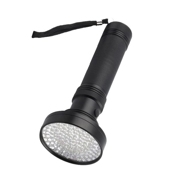 Torcia UV Luce nera 100 LED Torce 395 nM Rilevatore di luce nera ultravioletta per macchie di urina di cane e cimici dei letti crestech