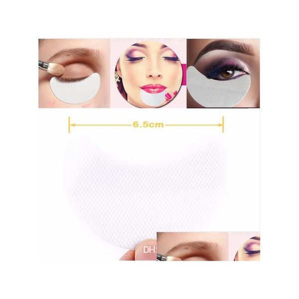 Esponjas aplicadores de algodão beleza comprovante ferramentas de sombras descartáveis ​​blocos de olhos de maquiagem de maquiagem de maquiagem protetora adesiva de adesivo