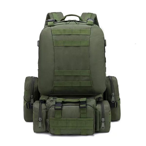 Bolsas de cintura 50L Mochila tática Militar 4 em 1 Molle Sport Bag à prova d'água Caminhamento ao ar livre Travel 3d Rucksack 230220