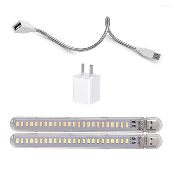 Lâmpadas de mesa pacote de 2 mini -USB LIVRAS DE LIVRAS 5V 100LM LED LED LUDER BULB