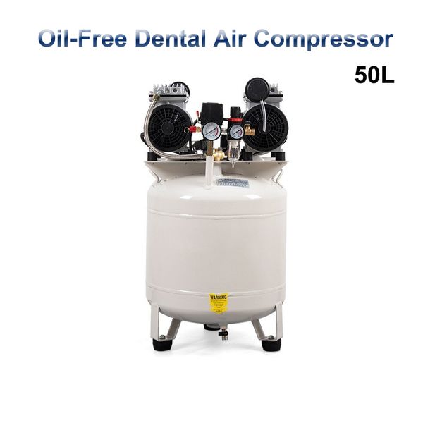 50L ölfreier Dental-Luftkompressor, stumm, Sprühfarbe, Kompressor, Hochdruck-Luftpumpe, Industriequalität, 1600 W