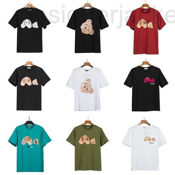 T-shirt da donna Designer 2023 New Cartoon Bear T-shirt a maniche corte Top in cotone Cpe Uomo Street Casual Hip-hop Classic Crop MH3A