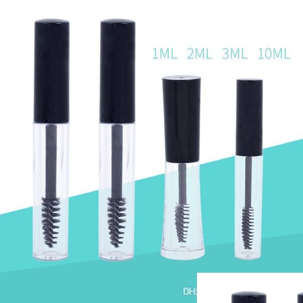 Parfümflasche Mini Clear Travel Leere Mascara Tube Transparente Fläschchen Kosmetikbehälter für Wimperncreme Flüssiger Eyeliner Drop Del Dhghn