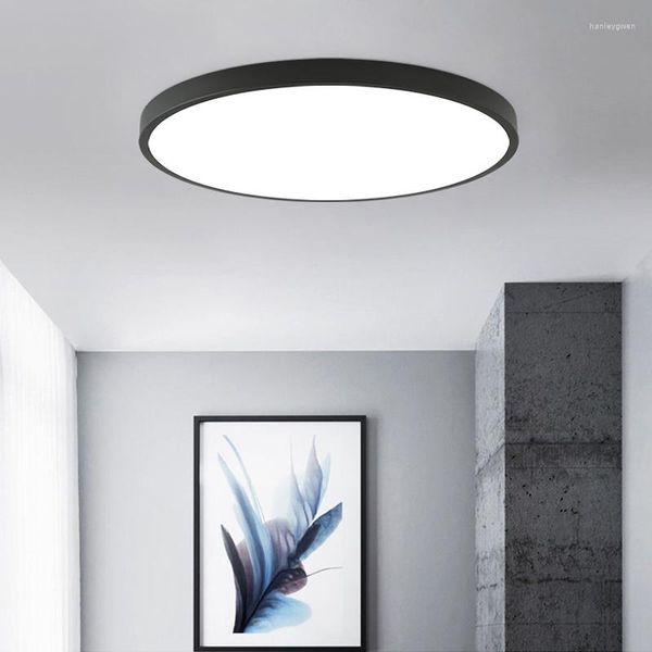 Luzes de teto Modern LED Light Light Liber Lighting Gretle Quarto Kitchen Mount Flush Control Control Lâmpada Lâmpada