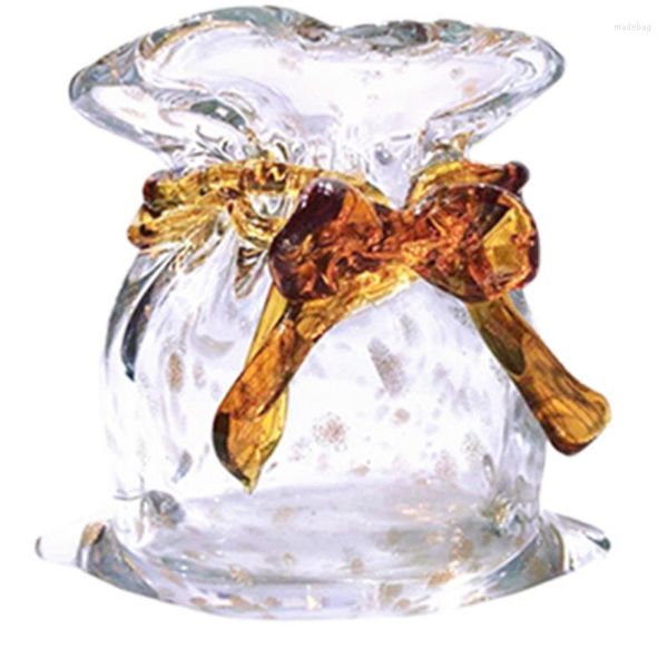 Decorazioni natalizie Zq Vaso in vetro Stile creativo Vaso da fiori Trasparente Decorazione per la casa Borsa per piccoli ornamenti nordici