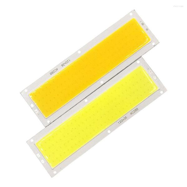 120x36mm DC 12V 15W COB HA CONDOTTO LA Lampadina 1600LM Caldo Natrual Bianco Freddo Bianco Blu Colore Rosso Striscia Della Lampada Per Auto Casa di Illuminazione