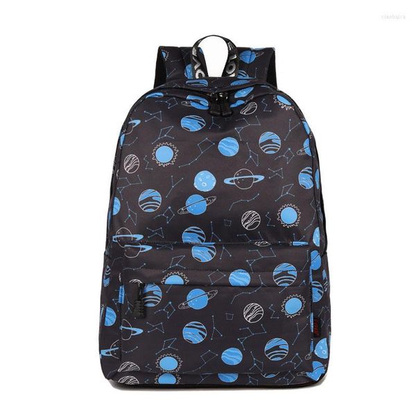 Borse per la scuola 20pcs / lotto zaino Sky Star per adolescenti Donne di grandi dimensioni Backbag Water Backbag Female Bookbag Bag Mochilas Travel B