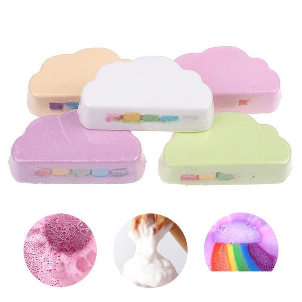 Schaumbad Regenbogenseife Wolkensalz Feuchtigkeitsspendendes Peeling Mticolor für Babybäder Hautbomben Körperreinigung Drop Delivery Gesundheit Be Dhe3Y