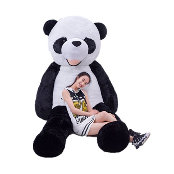 118inch Giant Panda Big Teddy Bear Skin Cover Unstuffed Plush Toys Stuffed Animals Panda Bear Skin Toys Children Girls Love Gift DY10151