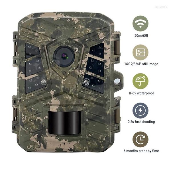 1Set Outdoor Mini Trail Camera 24Mp HD impermeabile a infrarossi (escluse batteria e scheda TF)