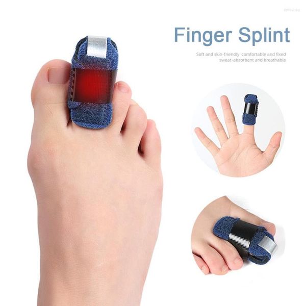 Gadgets ao ar livre de dedo de dedão Frature Protecture Belt Sprain Fixação de alumínio embutida Placa de alumínio Correção curva Cuidados de saúde