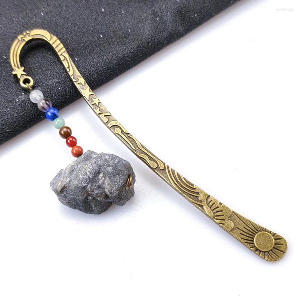 Keychains yizizai vintage artesanal 7 chakra marcador natural reiki cura Energy Energy Meditação Meditação Raw Stones Bookmarks Car Home pendurada