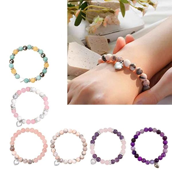 Braccialetti tratto trampoli perle di pietra naturale bracciale femminile regalo per la festa 3xua