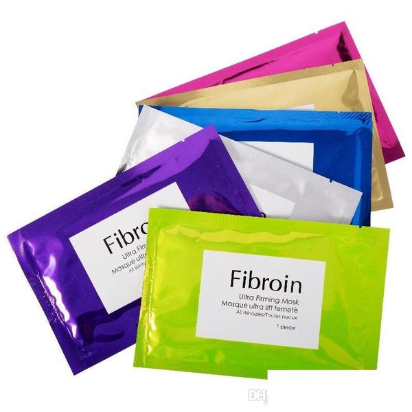 Andere Hautpflege-Tools Fibroin Seide Tra Straffende Maske Wasser Feuchtigkeitsspendende Feuchtigkeitsspendende Ölkontrolle Kollagen Gesichtsbiologische Kosmetik Fac Dhi84