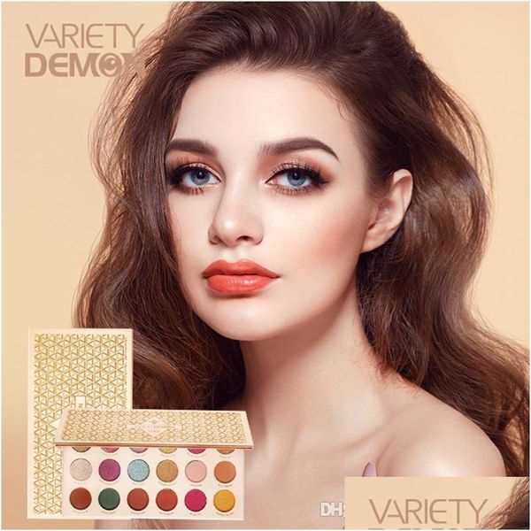 Ombretto New Purè di patate 18 colori Fashion Palette Matte Eyeshadow Glitter San Valentino Evidenziatori Drop Delivery Salute Beau Dhhil