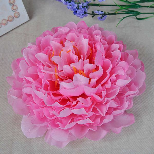 Ghirlande di fiori decorativi 20 cm Teste di fiori di peonia artificiale DIY Multicolor Strada piombo matrimonio Bouquet hotel sfondo decorazione della parete accessori flores T230217