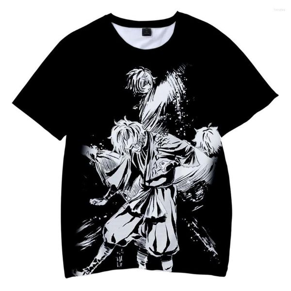 Мужские рубашки T 2023 Hell's Paradise Jigokuraku Anime Tshirt Tshirt Crewneck Футболка с коротким рукавом мужская футболка Harajuku Streetwear Casual Style 3d