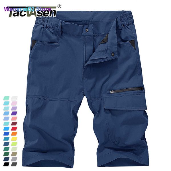 Pantaloncini da uomo Pantaloncini da uomo TACVASEN Pantaloni corti da pesca estivi tattici ad asciugatura rapida in nylon da lavoro da uomo Casual Cargo leggero 022023H