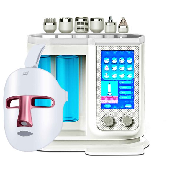 Máquina facial de hidrodermoabrasão de alta qualidade Microdermoabrasão de água multifuncional RF Hydro Jet Peel Limpeza de pele Spray de oxigênio Dispositivo de beleza