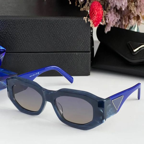 occhiali da sole per donna occhiali da sole firmati di tendenza di lusso donna uomo SPR66 inciso Lettera in metallo lucido classico vintage spesso acetato telaio opaco hip hop