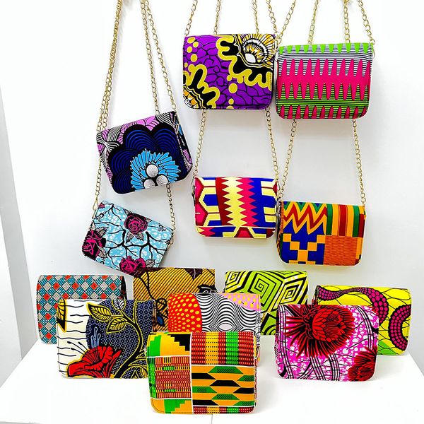 Marsupi Moda Africana Stampa Ankara Mini bag Alta Qualità Tradizionale Cotone Wax Donna 230220