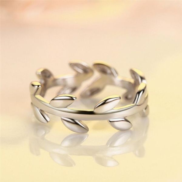 Band Rings Dokreil Olive Branch Женский регулируемый кольцо подарок моды