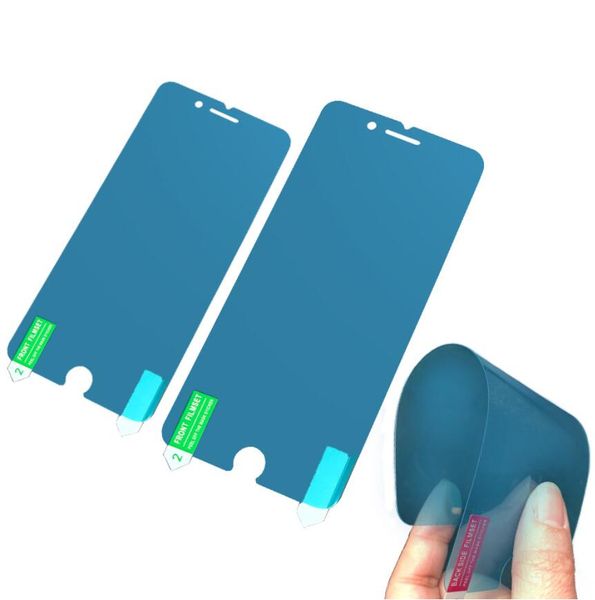 Nano protezione dello schermo per iPhone 14 Pro Max 13 Mini 12 11 XS XR X Plus SE Nano copertura morbida trasparente copertura esplosione pellicola protettiva in PET trasparente