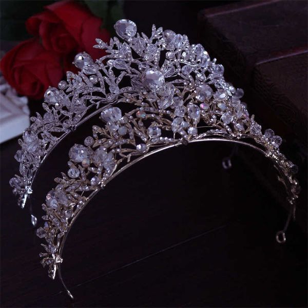 Tiaras Baroque Vintage Bridal Headwear Crystal ручная ручная ручная ручная прическа для волос свадебные аксессуары короны прямые продажи Z0220