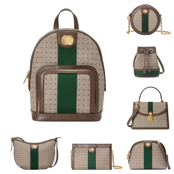 Camera da cinghia verde in nylon La nuova Ophidia Alma Shell Borse Women's Mens Backpack Crossbody Designer di lusso Lady Bucket Famous Clutch Borse Borse Borsa