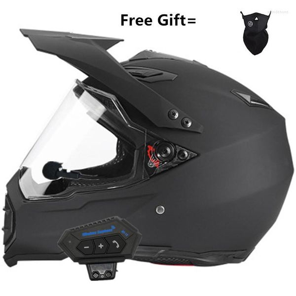 Caschi da moto Interfono per casco Bluetooth Kit chiamate telefoniche vivavoce wireless Lettore musicale interfono stereo anti-interferenza