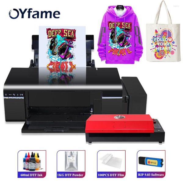 OYfame A4 DTF Drucker Impresora L805 Transfer Für Kleidung Jeans Hoodies Druck T Shirt Druckmaschine