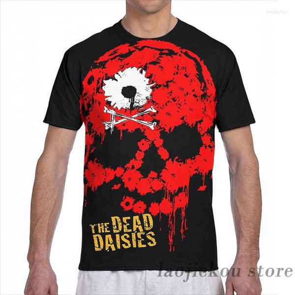 Camisetas masculinas Sandy06 The Dead Daisies Tour 2023 Men T-shirt Mulheres por toda a moda impressa Camisa de menina Tops Teses de manga curta Tshirts