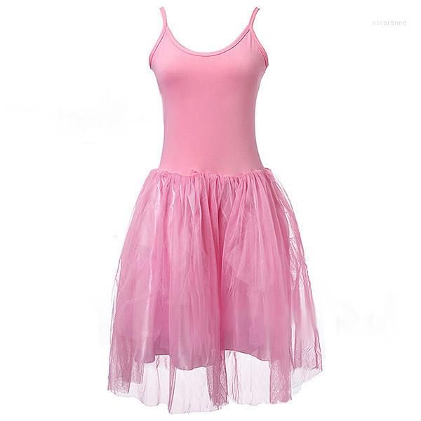 Bühnenkleidung Erwachsene Ärmellos Professionelle Lange Tutu Gymnastik Trikot Ballettkleid Weiß/Rosa/Schwarz Schwanensee Kostüm F Weibliche Frauen