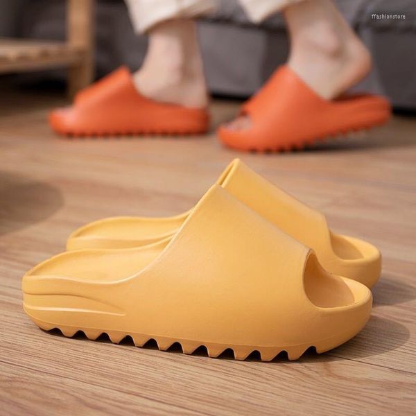 Terlik 2023 Yaz Sıradan Plaj Sandalet Basit Ayakkabı Kadın Terlik Slide Kalın Platform Eva Mules Anti-kayma Erkekler Ev