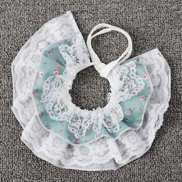 Dog Collars Lace Collar Multi-Layer Lovely Floral Fashion Korean Pet Cat Multilayer Bibs Puppy Kitten Scarf Neckerchief