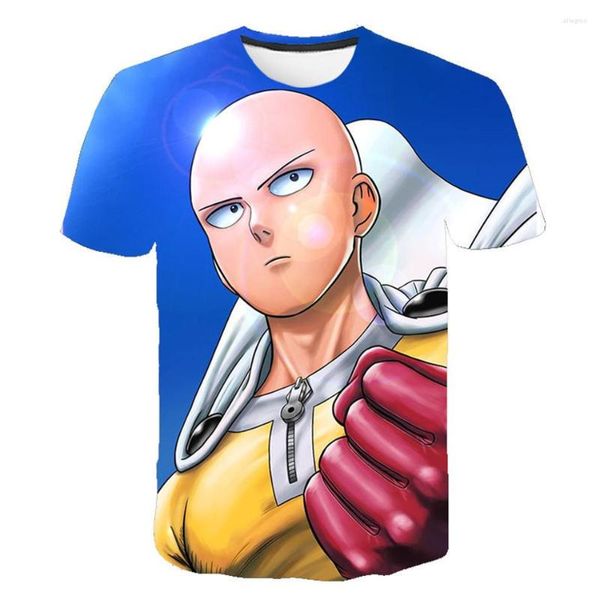 T-shirt da uomo One Punch T-Shirt Uomo Donna Summer Fashion Tshirt Boy Girl Manica corta Vestiti fantastici Bambini Fan di anime Compleanno Top Party Te