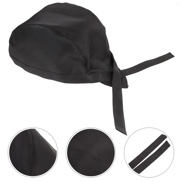 Vorhang Hut Chef Cap Hüte Männer Kochen Turban Küche Catering Frauen Caps Beanie Scrub Server Bäcker Schwarz Pirat Unisex Band Koch