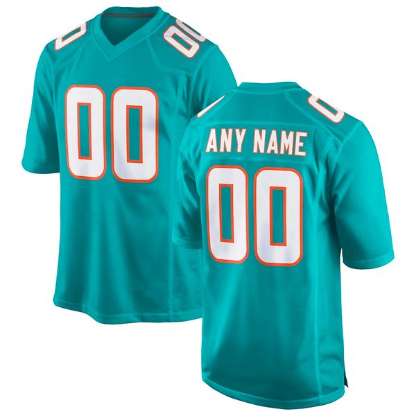 Настоящие футболки на открытом воздухе Miami Football Jersey American Game Персонализирована ваше имя любое количество номера все сшитые S6XL 230221