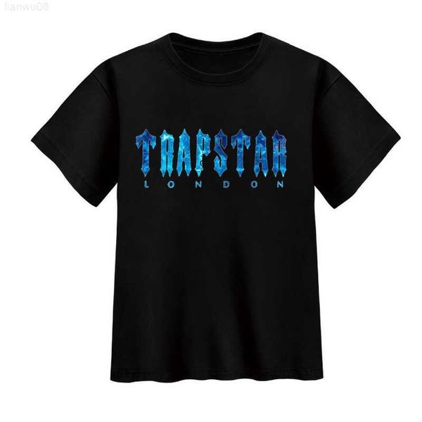 Мужские футболки Trapstar London Undersea Blue ParentChild футболка с коротким рукавом летние мужские дети, соответствующие мальчикам, девочки, семейные футболки плюс размер Z0221