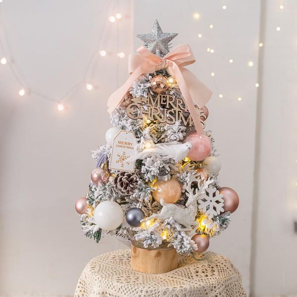Decorazioni natalizie Piccolo albero da tavolo con pacchetto leggero