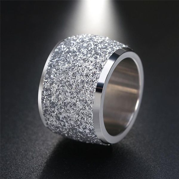 Cluster Ringe Mode Punk Vintage Silber Farbe Matt Edelstahl Hochzeit Für Frauen Weihnachtsgeschenke GroßhandelCluster